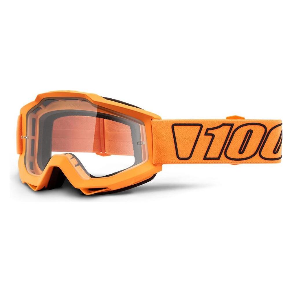 100% 1 Unisex ACCURI Schutzbrille, Luminari-klare Gläser, Einheitsgrösse (308697-uniw)