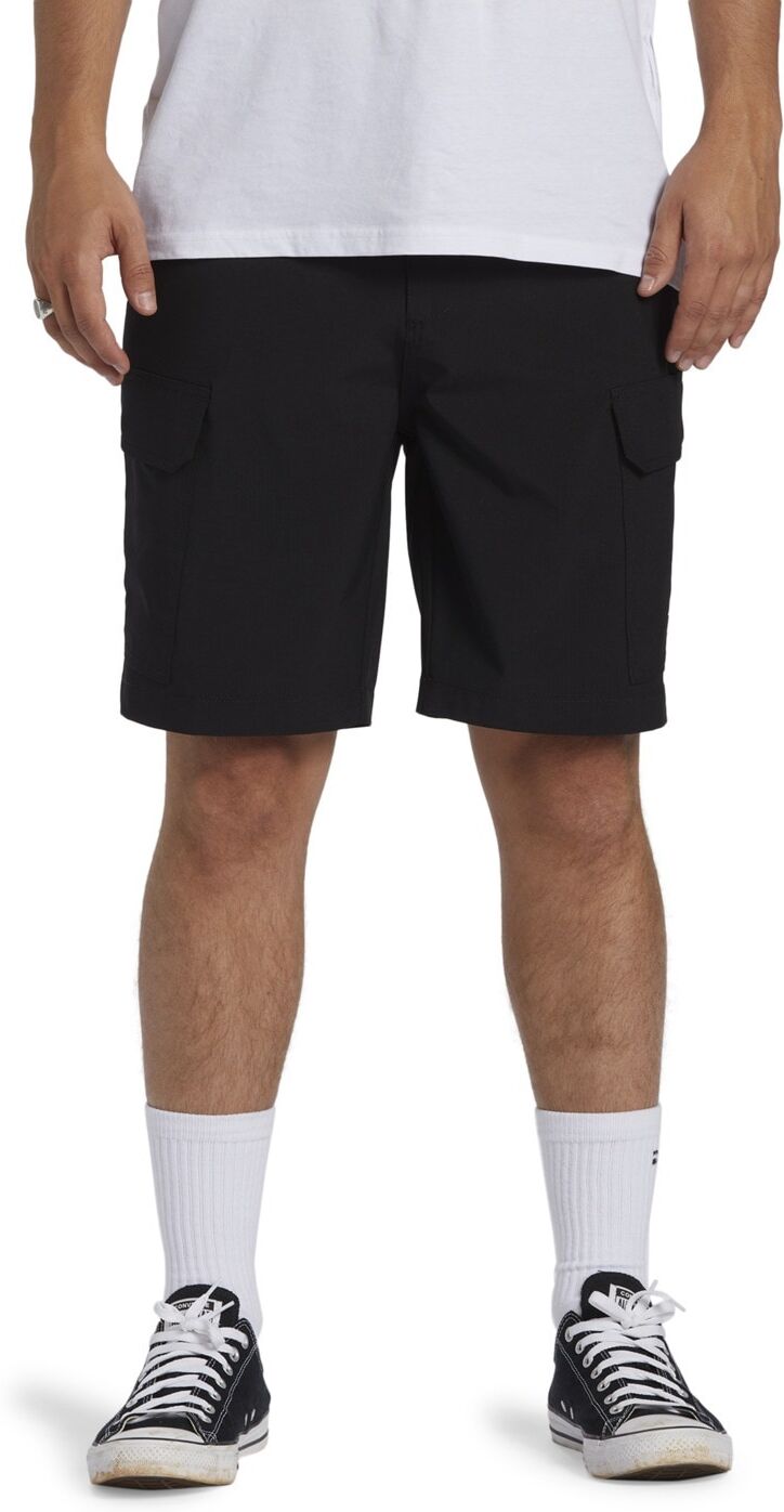 Bermudas BILLABONG "Surftrek Transport 19", Herren, Gr. L, Normalgrößen, schwarz, Obermaterial: 90% Polyester, 10% Elasthan., Hosen Bermudas