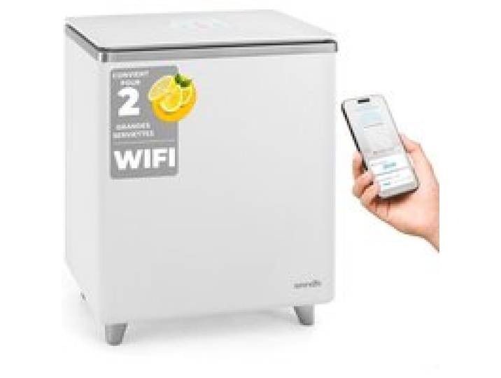 Chauffe-Serviettes WiFi - SereneLife - avec Minuteur 20 40 60 Minutes - Tient 2 Grandes Serviettes - Gris