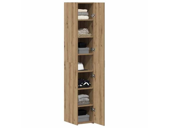 MGH - TOP Haut Armoire Vaisselier - Buffet Pour Salon/Bureau - chêne artisanal 30x42.5x185 cm - LV21