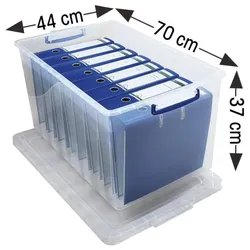OTTO Office Ablageboxen 83 Liter transparent, 37.2x37x61 cm