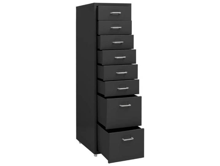 Remise 2026®Armoire à dossier Anthracite - Classeur mobile - Commode pour bureau - Anthracite - 28x41x109cm Métal 922 2071732