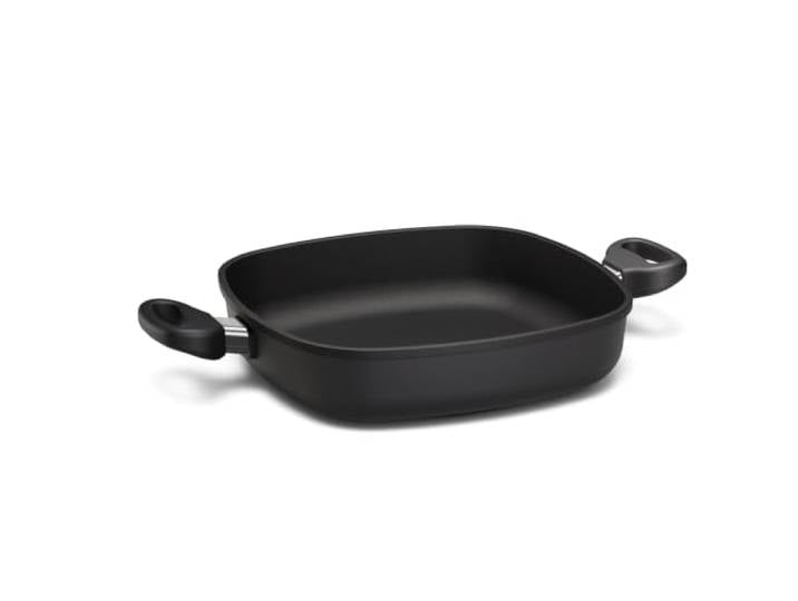 Hoffmann STONIQ Schmorpfanne 28x28 cm Induktion, Antihaft, PFAS-frei, ohne Deckel, eckig, Aluguss, hoher Rand, mit 2 Griffen, alle Herdarten, backofenfest, spülmaschinenfest Pfanne, Bratpfanne, Bräter