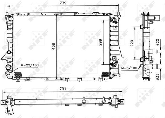 Nrf Kühler, Motorkühlung 51317 Für Audi