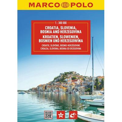 MARCO POLO Reiseatlas Kroatien, Slowenien, Bosnien und Herzegowina 1:300.000, Gebundene Ausgabe von Marco Polo Verlag, MairDuMont, 978-3-575-01878-6