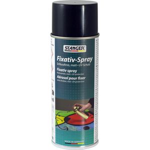 Stanger Fixierspray 114003 Fixativ Spray, 400ml, Schutzlack für Farben, mit UV-Schutz, matt