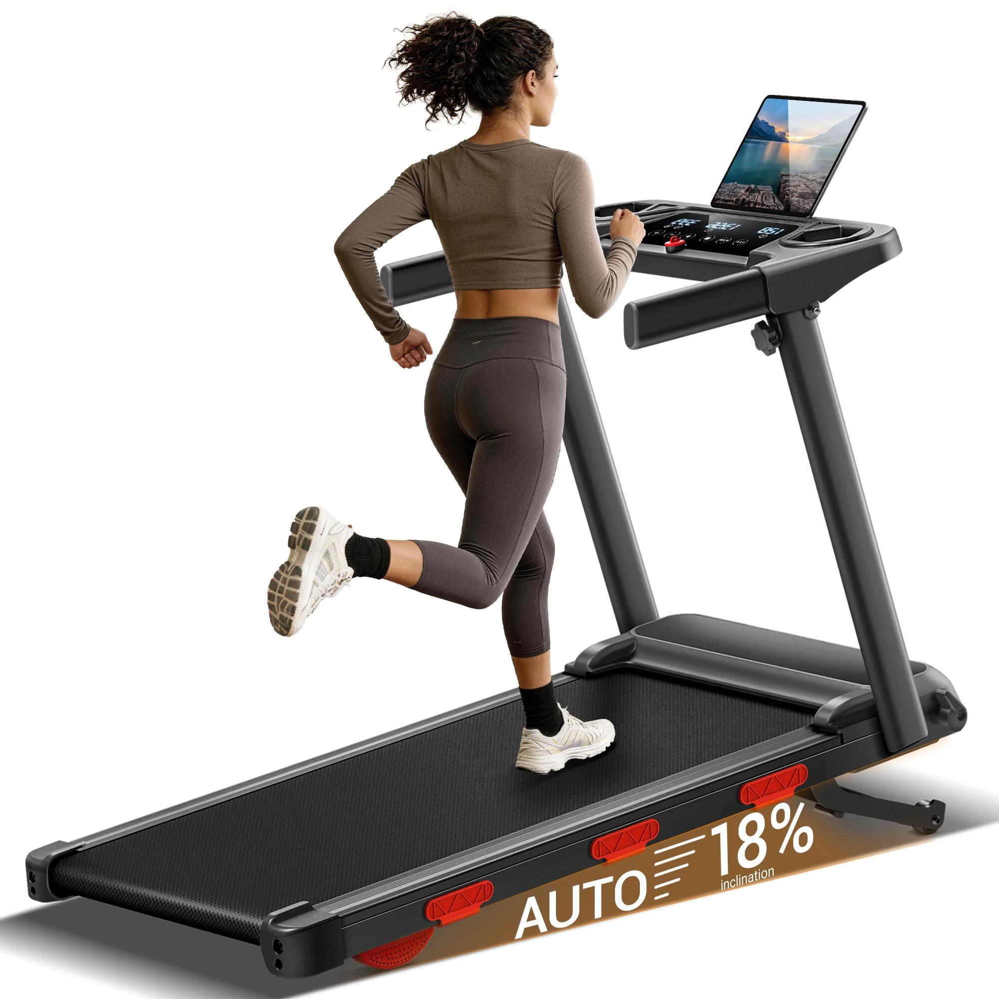 Laufband - SF60 - Elektrische Steigung 18 % - Bürstenloser 3,0-PS-Motor - 12 km/h - 160 kg Tragfähigkeit - Faltbar - Mehrschichtige Stoßdämpfung