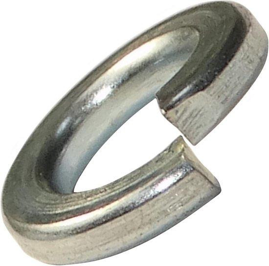 Veerringen M6 van verzinkt staal DIN127 - 20 stuks