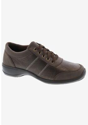 Women's Stroll Along Oxford Flat by Ros Hommerson in Brown Leather (Size 9 M)