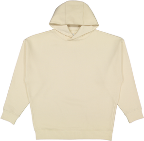 LAT LAT6956 Luxury Heavy Hoodie in Natural size Small   60/40 Cotton/Polyester 6956