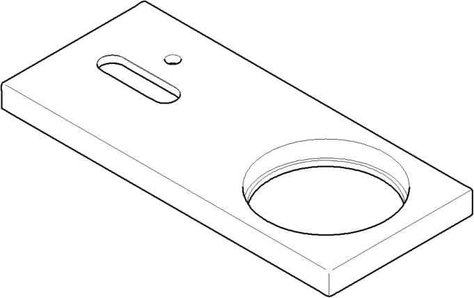 Dornbracht Abdeckplatte EHM-WT MEM - 091101071-00 chrom