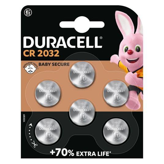 Duracell CR 2032 (6 Stk., CR2032, 90 mAh) (5000394056183)