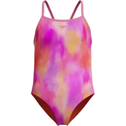 SPEEDO PRINT THINSTRAP Badeanzug Mädchen | Gr. 176 | rosa - rosa