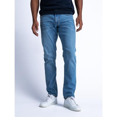 Straight-Jeans PETROL INDUSTRIES "Starling - Straight Denim", Herren, Gr. 31, Länge 32, blau (light used), Denim/Jeans, Obermaterial: 99% Baumwolle, 1% Elasthan, straight fit, Jeans Straight-Jeans