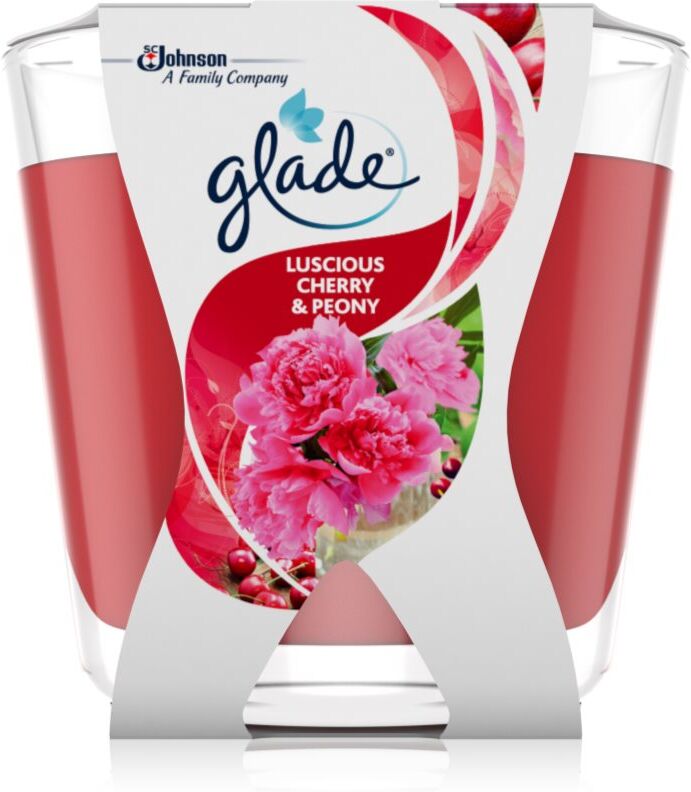 GLADE Luscious Cherry & Peony scented candle 70 g