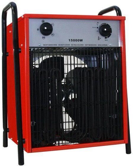 KIBERNETIK Heizlüfter "HL15 15000 W", rot (rot, schwarz), B:40cm H:60cm T:35cm, Heizstrahler, Heizlüfter rot, schwarz Einheitsgröße