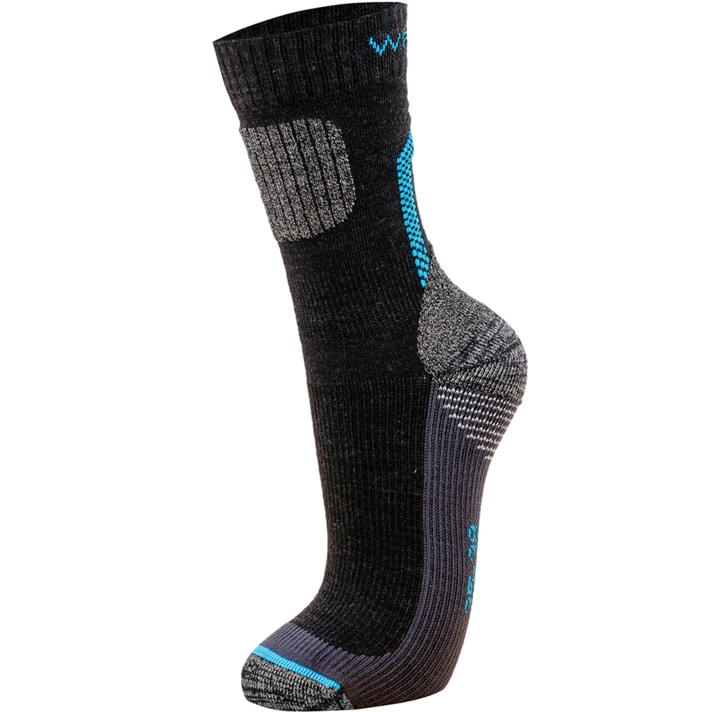 Wapiti Trek SK06 Merino Kinder Wandersocken schwarz Größe 27 Camping Atmungsaktiv Merinowolle