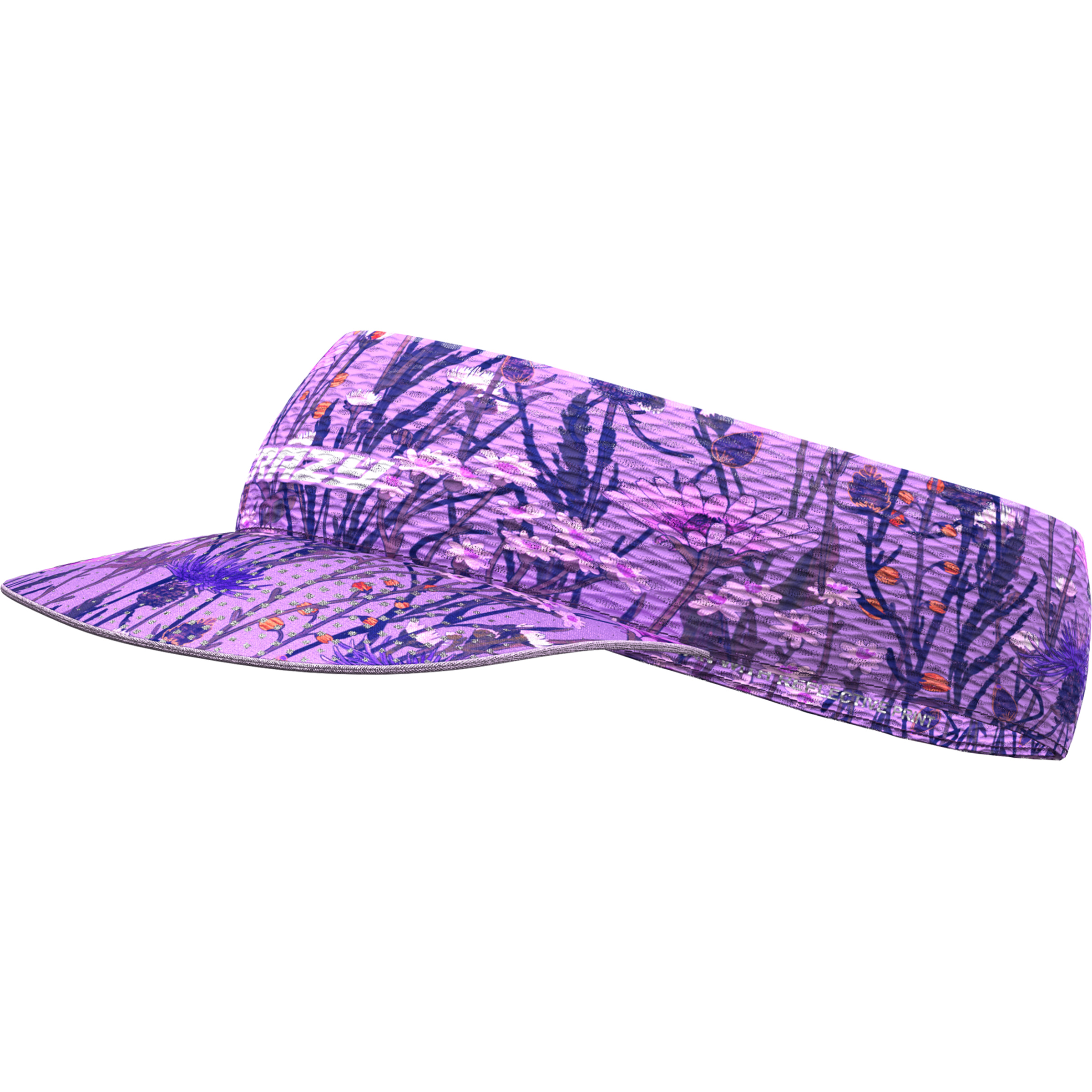 Crazy Pacman Visor Cap Basecaps lila Trailrunning | Laufen Elastisch