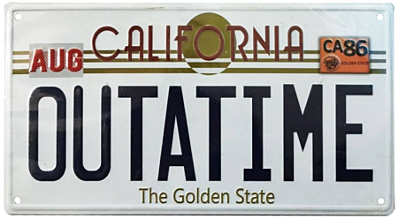 FaNaTtik Back to the Future OUTATIME Replica Number Plate - Officially Licensed Collectible