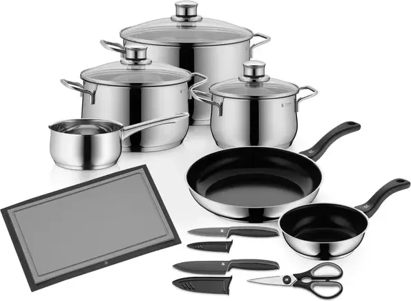 WMF Kochgeschirr-Set Diadem Plus silber 10-tlg., 10 Set