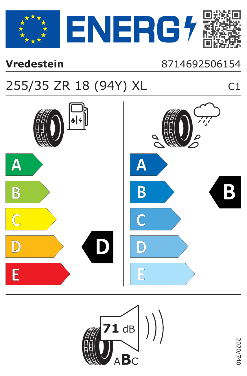 Vredestein Sommerreifen 255/35 Zr18 (94y) Xl - Ultrac Vorti+ Ap25535018yuvpa02