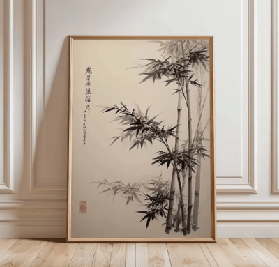 Inspire Picks Frameless Japanese Pine Tree Wall Art Zen Nature Poster Print For Calm Interiors 10 40x60cm No Frame
