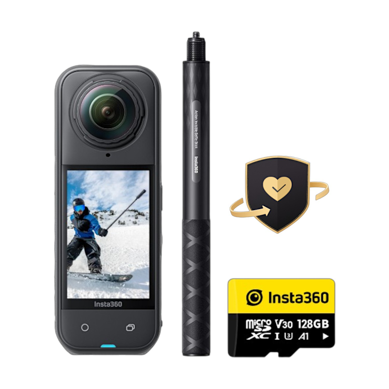 Insta360 X5 Snowboard Bundle Actioncam für 8K 360°-Videos