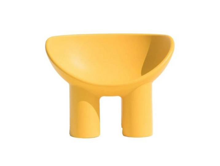 DRIADE fauteuil pour l'extérieur ROLY POLY (Ocre - Polyéthylène)