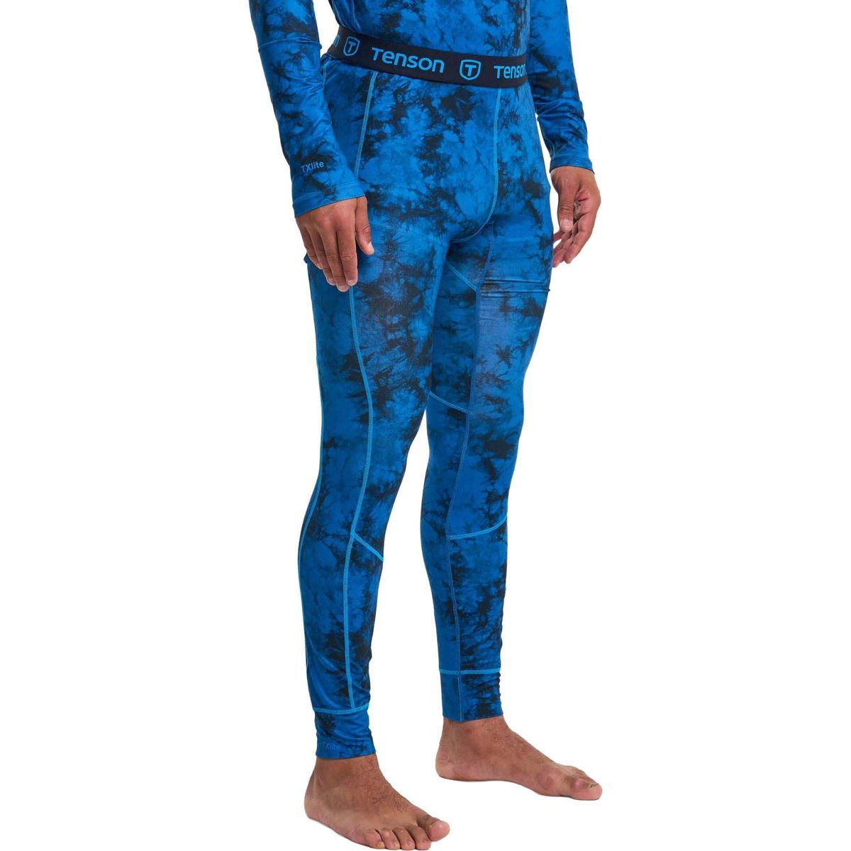 Tenson Motion Tights Men tie dye blue (B54) S 465018490-B54-4