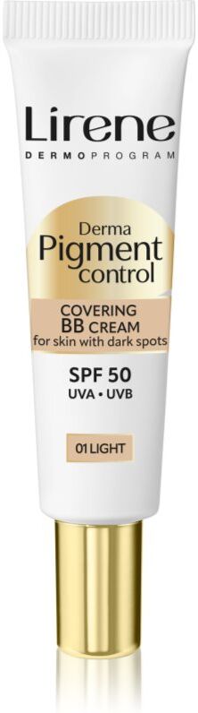 Lirene Derma Pigment Control Covering BB Cream SPF 50 brightening BB cream for dark spots shade 01 Light 30 ml