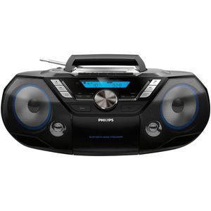 Philips Radio AZB798T/12 DAB+, Bluetooth, CD, USB, Kassettendeck, Stereo, schwarz