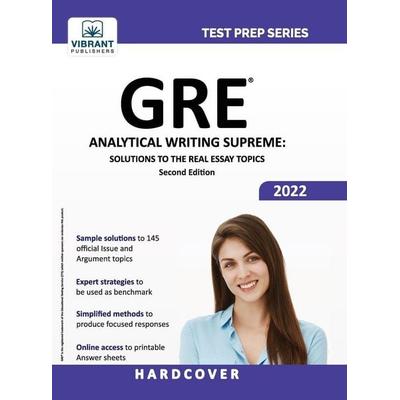 GRE Analytical Writing Supreme, Gebundene Ausgabe von Vibrant Publishers, Vibrant Publishers, 978-1-63651-089-7