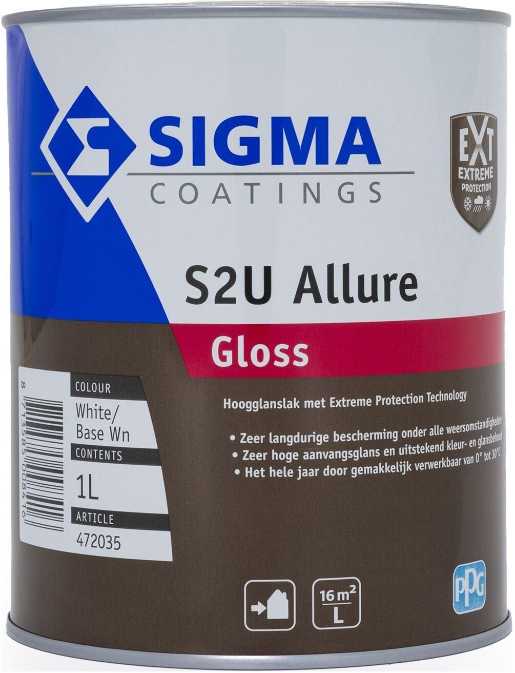 Sigma S2U Allure Gloss - 1 Liter - Kleur   8716242767213   Verf