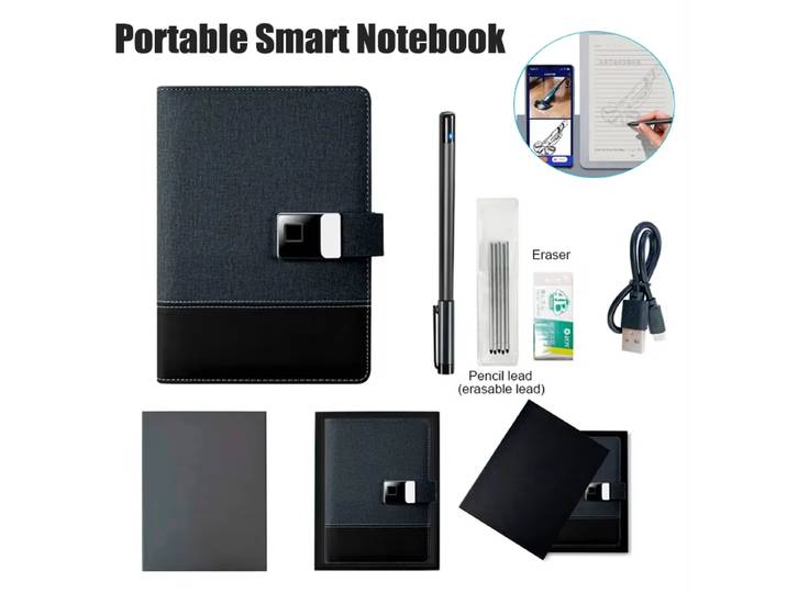 Bloc-notes numérique avec stylo intelligent de synchronisation, ensemble d'écriture de journal, bloc-notes cloud, IA, dessin vocal, transmission en temps réel Bluetooth