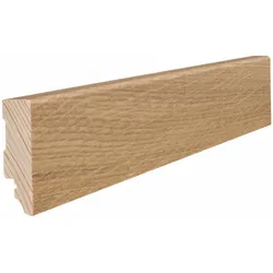 HARO Sockelleiste 16x58mm 2,5m o.Fräsung Cube Eiche lichtweiß furn. matt-vers.