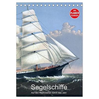 Segelschiffe - mit Planerfunktion (Tischkalender 2026 DIN A5 hoch), CALVENDO Monatskalender
