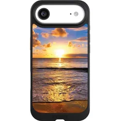Nivocase Hülle für Apple iPhone Air Handyhülle NIVOcore Case Schwarz Meer Sonnenuntergang Strand (Apple iPhone Air), Smartphone Hülle, Schwarz