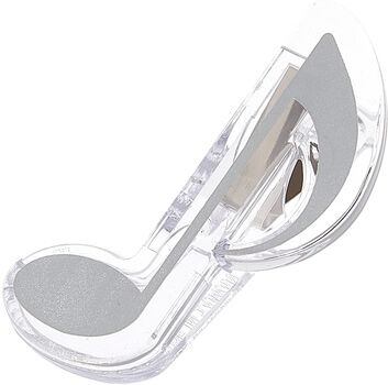 agifty Music Clip Eight Note Silver Argent