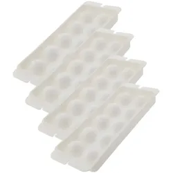 Eiswürfelform Kugel 4er Set Ø 32mm Silikon Eiskugelbereiter Cocktail Whisky