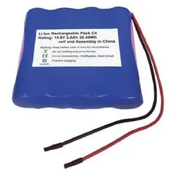 RS PRO 18650 14.8V 2600 mAh 4S1P C4 type (18650, 2600 mAh), Batterien + Akkus