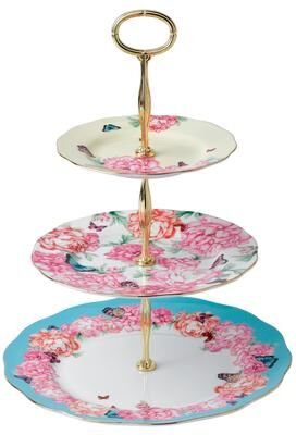 Royal Albert Miranda Kerr Mixed Patterns 3-tier Cake Stand