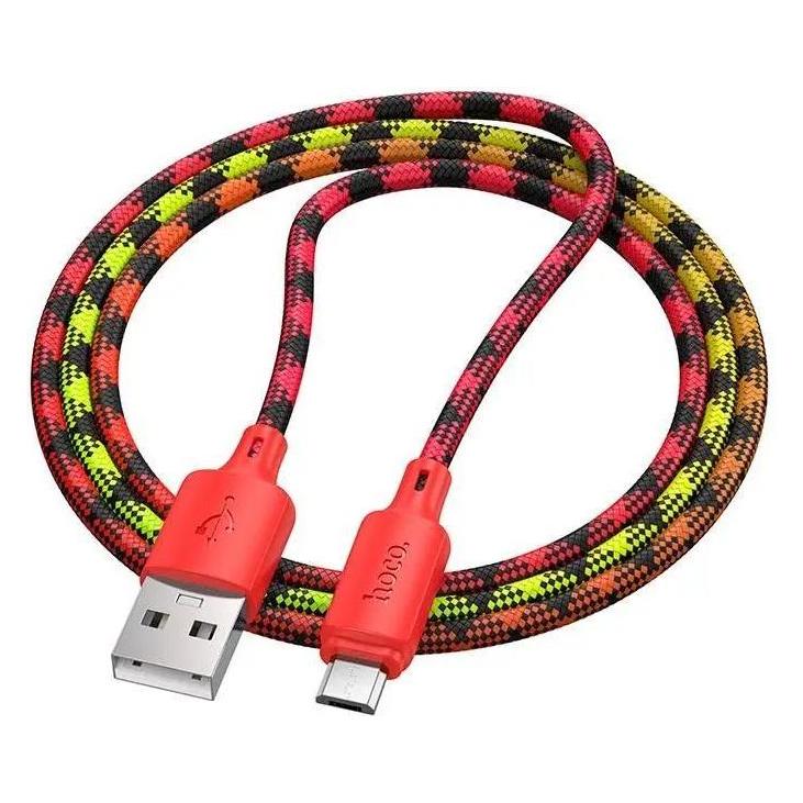 Hoco Cable Cable USB A to Micro USB 2,4A 1 m gradient red (1 m, USB 2.0) (60977727)