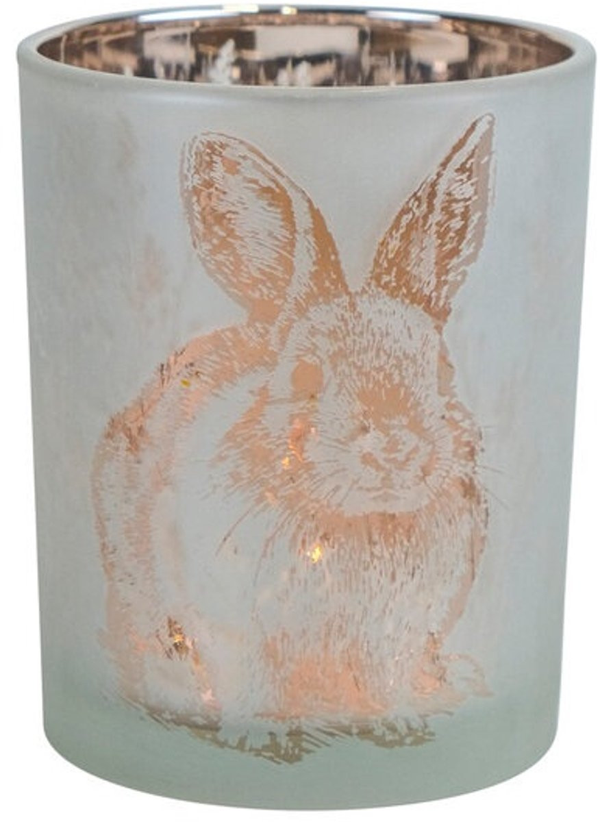 Mars & More Theelichthouder Konijn Brons Medium 12 cm