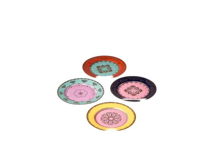 4-teiliges Salat- & Dessertteller Set „Grandpa“ Multicolor Pols Potten