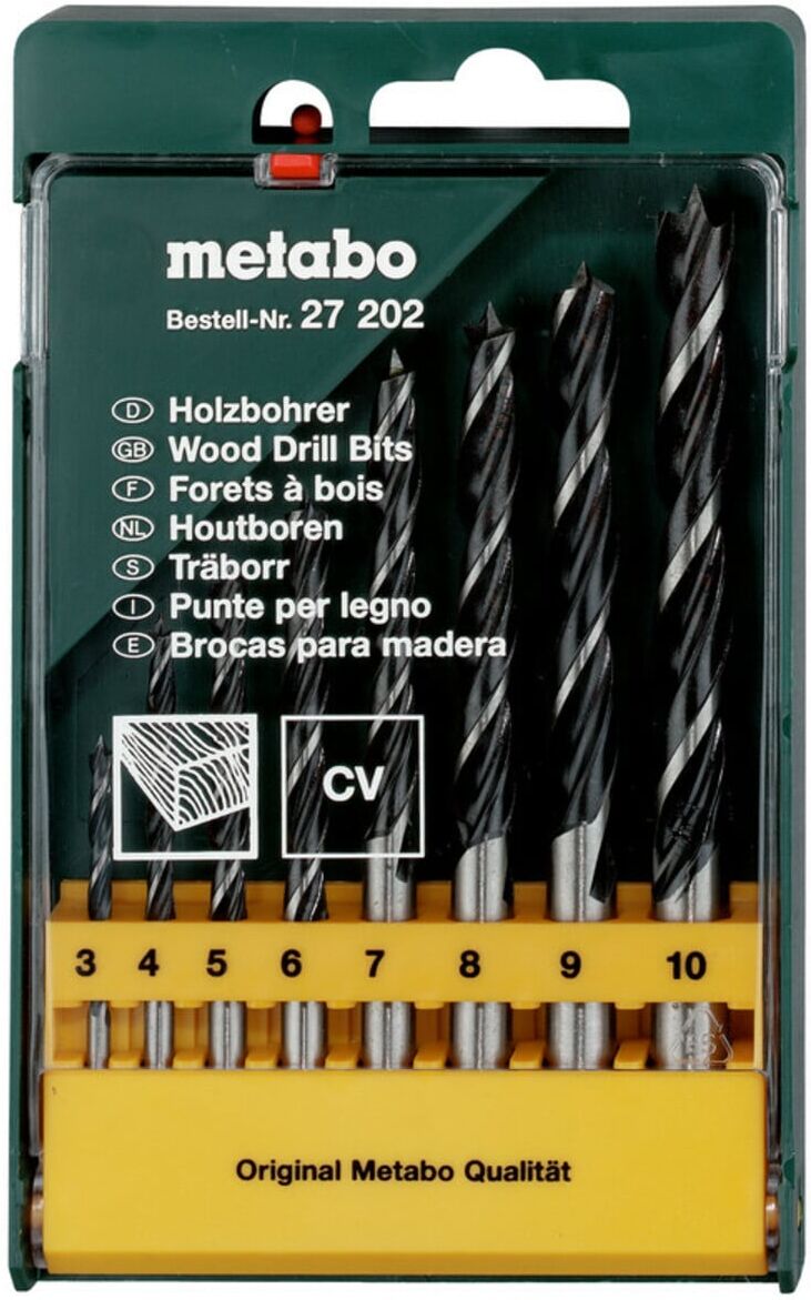 Metabo Holzbohrer-Kassette, 8-teilig (627202000)