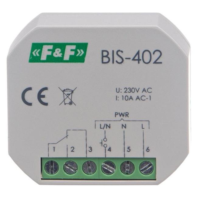 F&R Stromstossrelais 230V 16A, Montage in einer Unterputzdose - BIS-402 (BIS-402)
