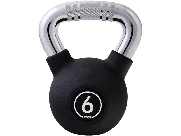 KOOR Kettlebell Alli schwarz 6 kg - Hantel