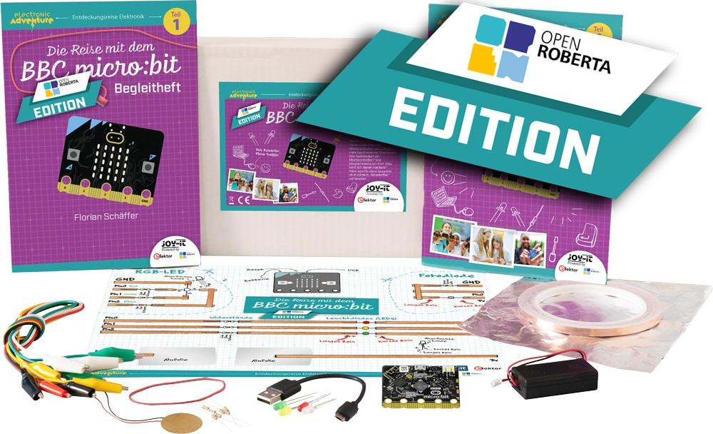 Joy-IT Electronic Adventure De reis met de micro:bit V2 Open Roberta BBC micro:bit EA-MicroBit-V2-OR