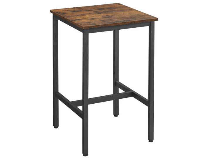 Boxxx Bartisch, Braun, Schwarz, Metall, teilmassiv, 60x90x60 cm, Esszimmer, Esstische, Stehtische