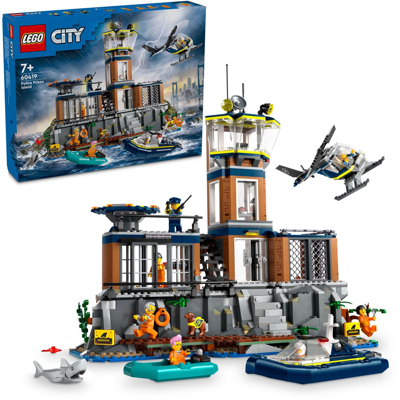 LEGO City 60419 Polizeistation auf der Gefängnisinsel, Polizei Spielzeug